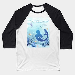 Mermaid in the ocean Baseball T-Shirt